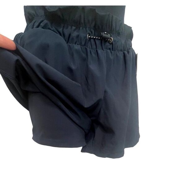 Zella Shirred Up Shorts, Navy Eclipse - Picture 6 of 15